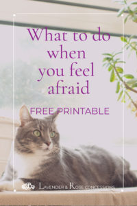 What to do when you feel afraid